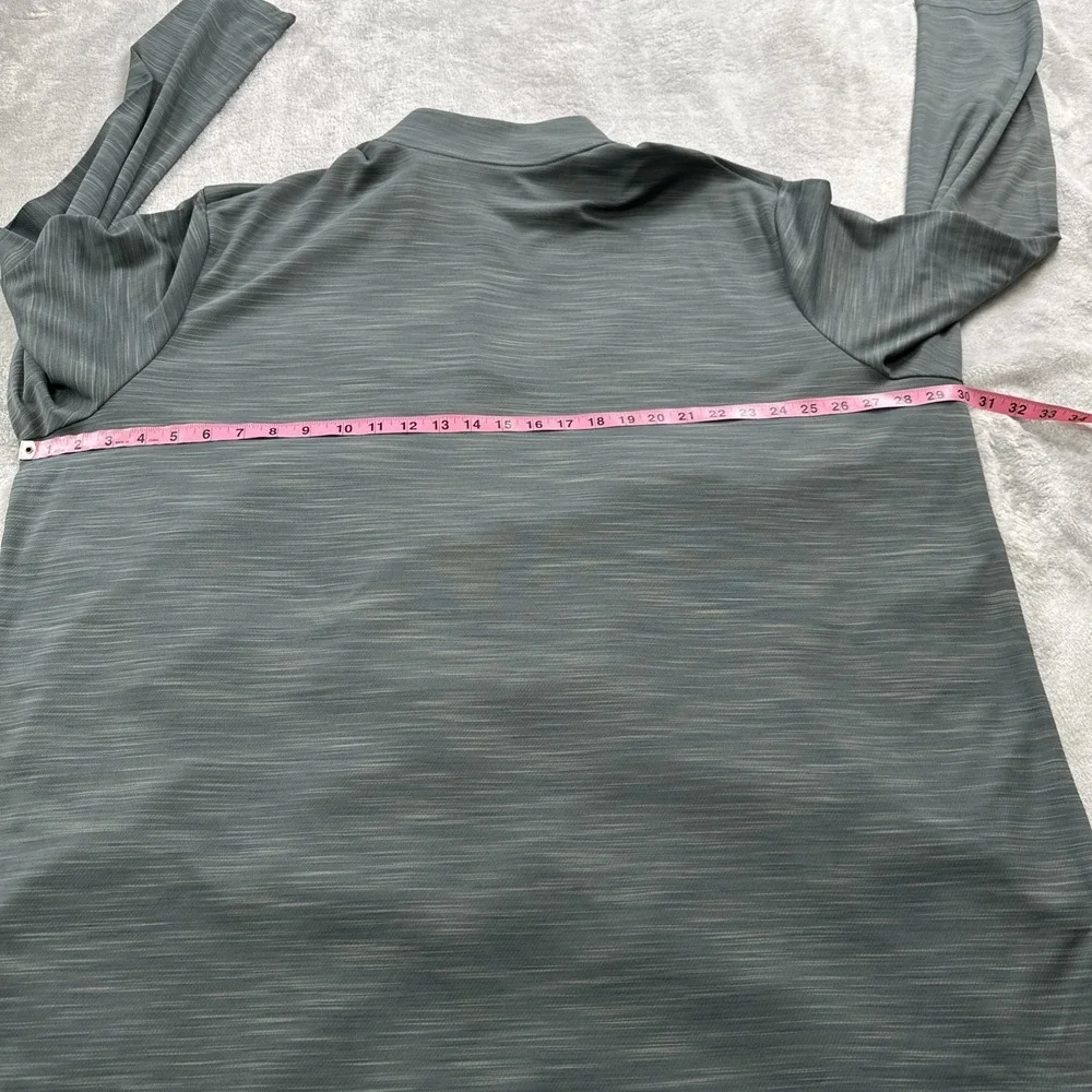 Solaris 1/4 Zip Pullover‎ Shirt 3XT Gray Long Sleeve Athletic Performance READ